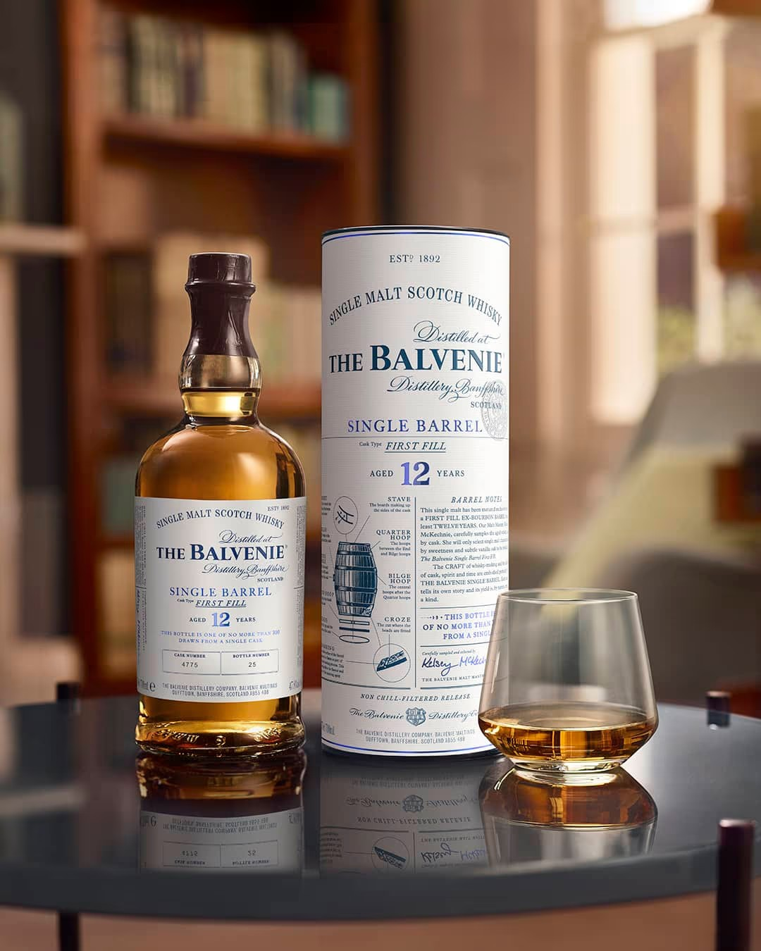 The Balvenie 12 Year Single Barrel Single Malt Scotch Whisky 750ml