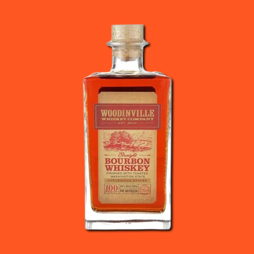 Woodinville Applewood Stave Finish Straight Bourbon Whiskey 750ml