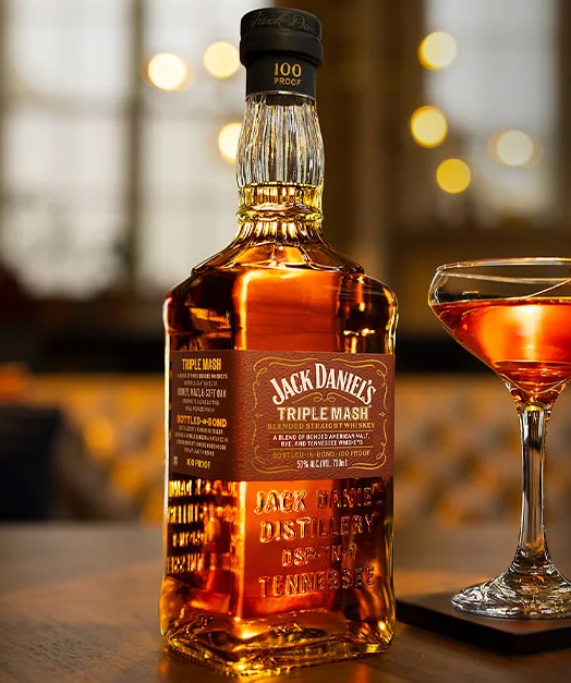 Jack Daniels Triple Mash Straight Whiskey Bottled in Bond 700ml