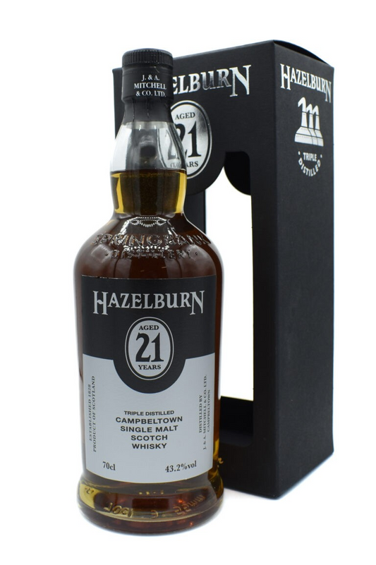 Hazelburn Triple Distilled Campbeltown Single Malt Scotch Whisky 21 year 700ml