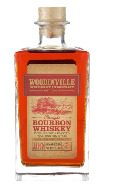 Woodinville Applewood Stave Finish Straight Bourbon Whiskey 750ml