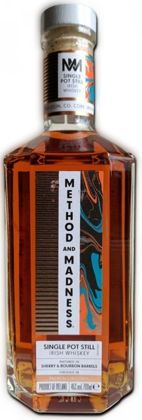 Method and Madness Single Pot Still Irish Whiskey 700ml
