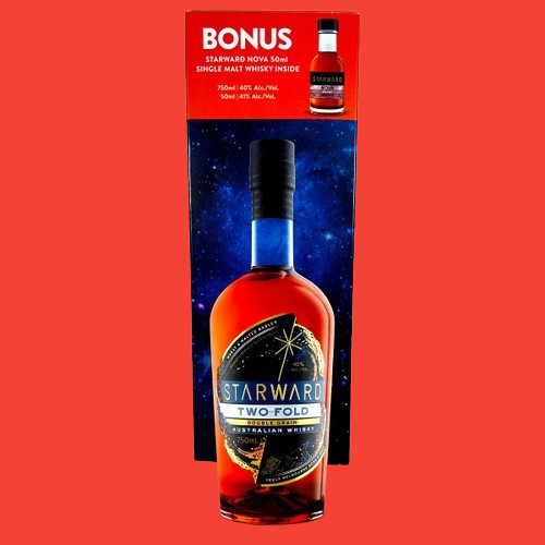 Starward Two Fold Double Grain Australian Whisky 750 ml w/ BONUS 50 ml Nova